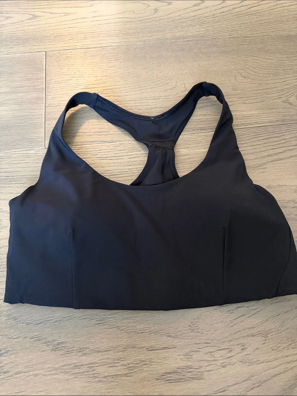 lululemon athletica Black Racerback Support Sports Bra